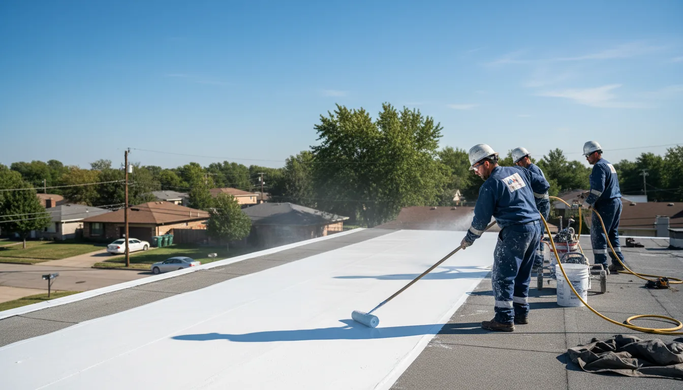 Commercial roof coating in Dakota City, IA near me